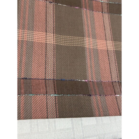 VINTAGE NWT! New Diane Von Furstenberg 12 Womens Long Pleated Plaid A-LINE Skirt - Picture 7 of 16